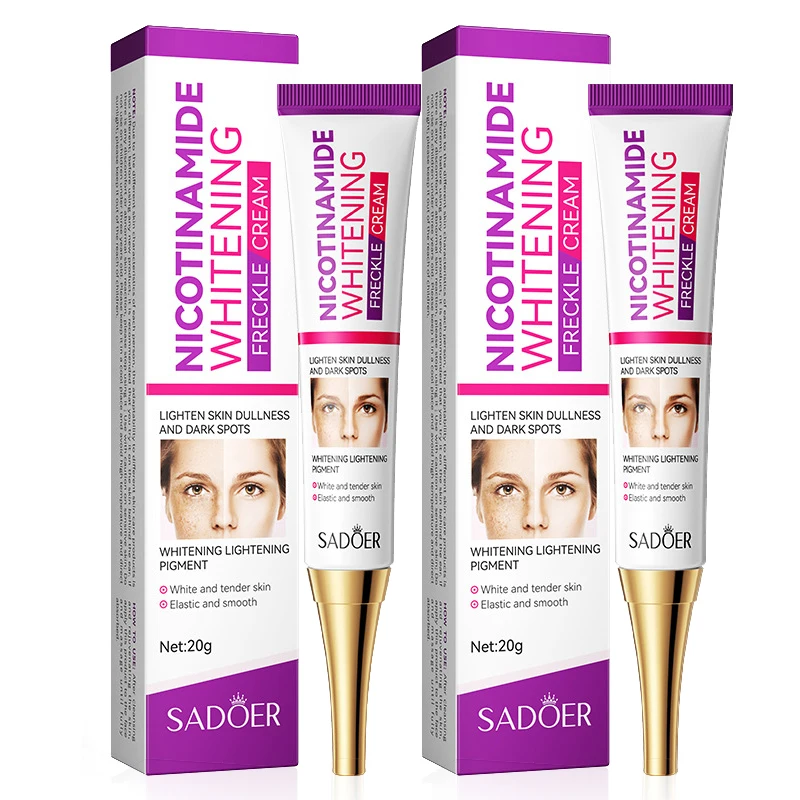 SADOER Nicotinamide Skin Care Sets Freckle Removing Whitening Moisturizing Anti-aging Face Cream Facial Serum Face Skin Care Kit