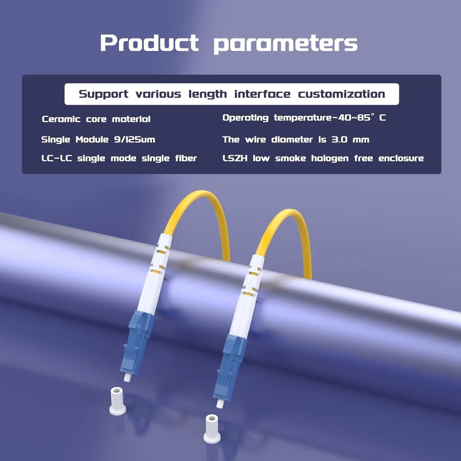 Fiber Optic Cable LC/SC/FC/ST UPC Single mode Simplex Duplex 3.0mm 1m/5m/10/15m/30m