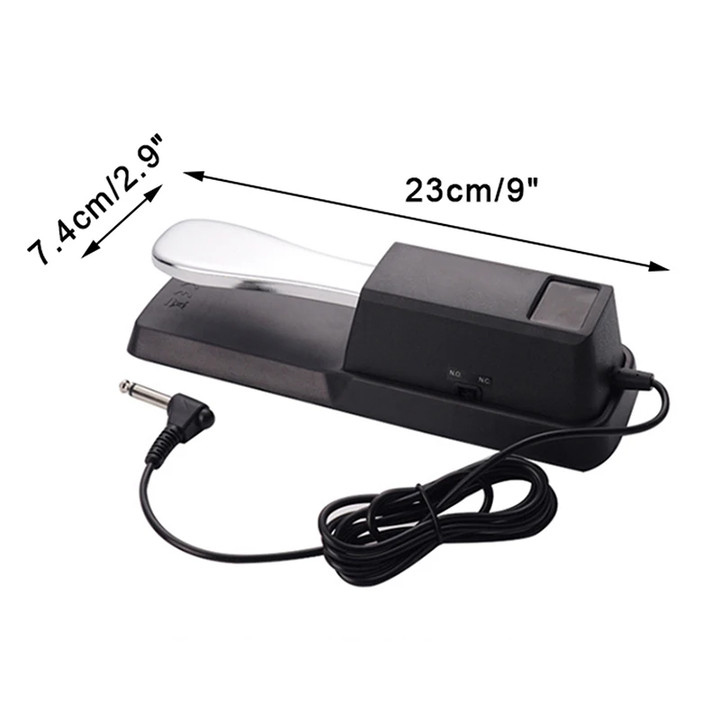 （Summer6）Universal Portable Electronic Keyboard Sustain Pedal For Digital Piano Instrument Accessory