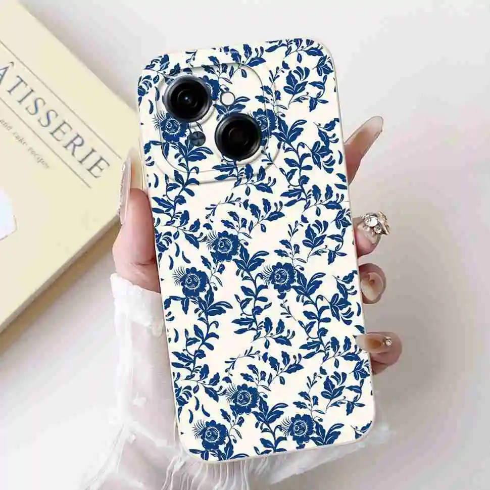Black Butterfly Ultra-Thin Soft Silicone Case - 6.67 Back Cover