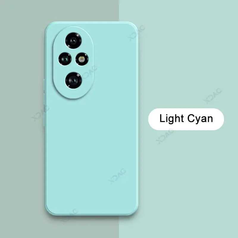Premium Square Liquid Silicone Phone Case with Lens Protection, Double Liner Design