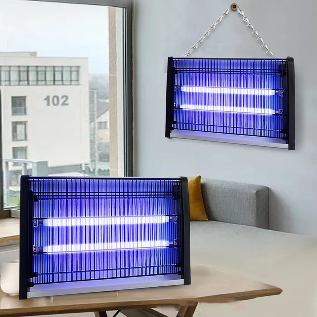 Led Elektromos Ütés Szúnyog Gyilkos Lámpa Falra Szerelhető Hibás Csapdába Zapper Uv Rovar Fény, Különféle Forgatókönyvekhez. - Image 2