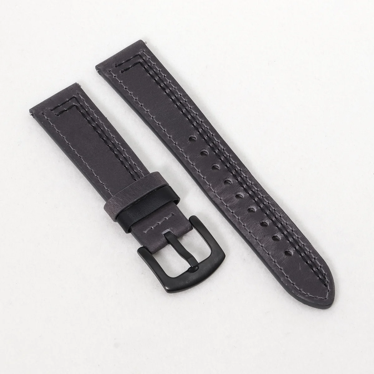 Premium Leather Watch Band - 20mm/22mm Sizes - Elegant Wrist Bracelet
