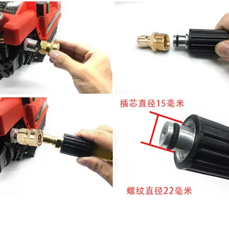 Tubo Flessibile Per Idropulitrice Ad Alta Pressione M22 Da 5/10 - Foto 6