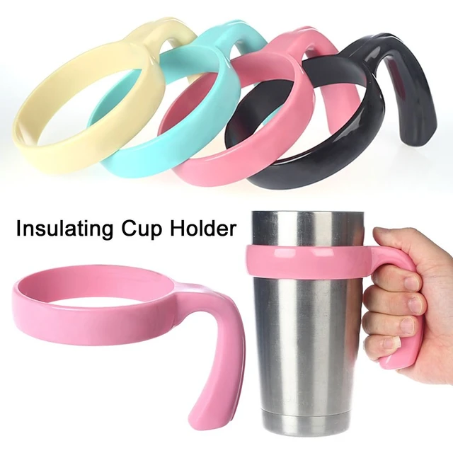 Portable Anti-Slip Tumbler Holder Cup Handle with Double Rings for Yeti  30oz Cups Travel Water Mugs - AliExpress