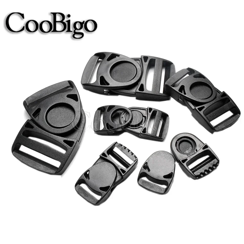 5pcs Plastic Side Release Center Buckle Swivel for Outdoor Camp Backpack Straps Bag Belt Dog Collar Webbing 20mm 25mm 32mm 38mm