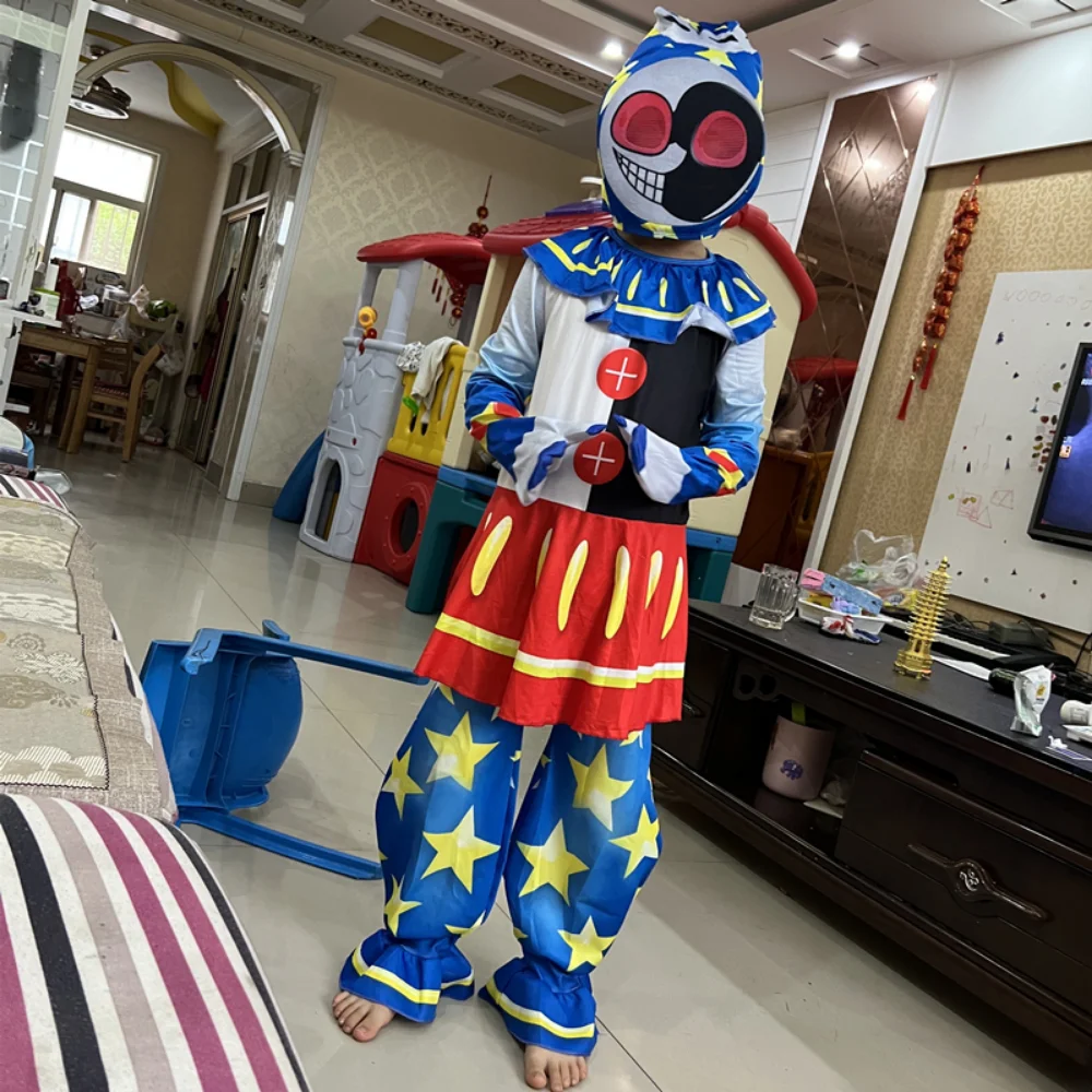 New Moondrop Fnaf Sun Clown Cosplay Costume Per Bambini Costumi Di Halloween Per Bambini Moondrop Sunrise Fnafcarnival Tute Cosplay