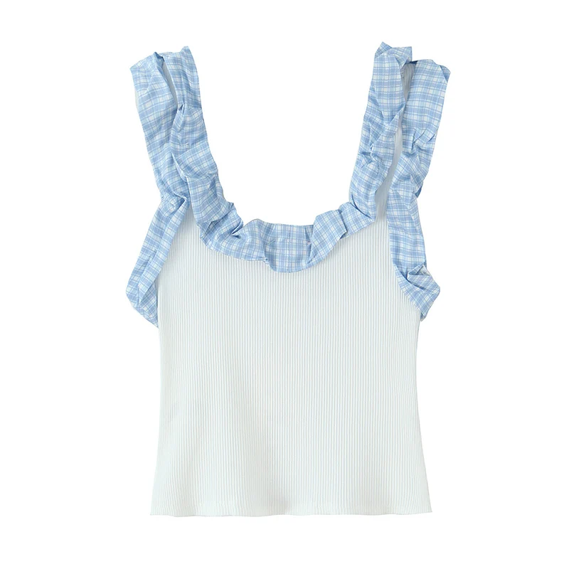 Chic Elegant Plaid Corset Top Women 2025 Summer Crop Tops For Women Backless Slip Short Tops Streetwear Sexy Party Top