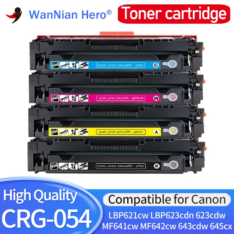 CRG-054 Compatible Toner Cartridge 054 for Canon LBP621cw LBP623cdn LBP623cdw MF641cw MF642cw MF643cdw MF645cx Printer With Chip