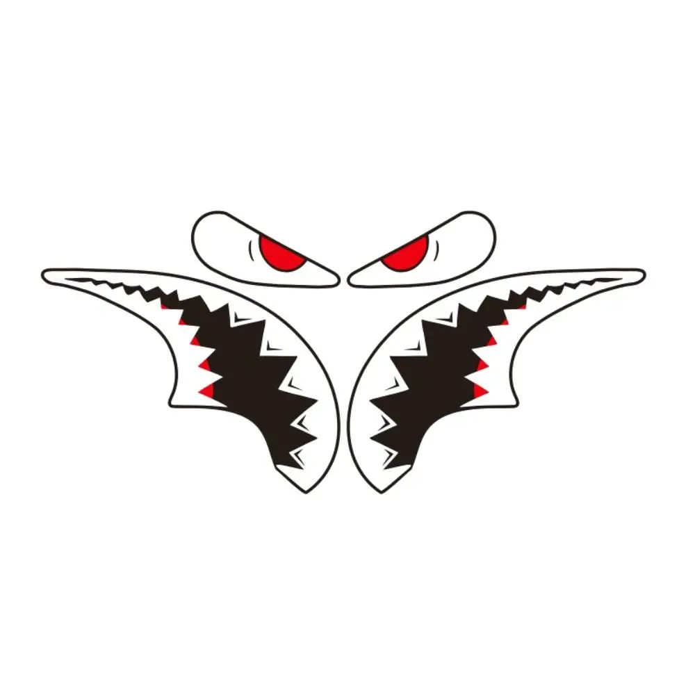 Fahrradrahmen dekorative Aufkleber MTB Shark Steuerrohr Fahrrad Flamme Sonnencreme hitzebeständige Aufkleber wasserdicht reflektierende Aufkleber – Detail 7