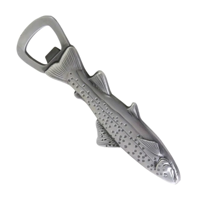 Ergonomic Stainless Steel Fish Beer Bottle Opener Easy To Cleans Bottle Opening Tool Suitable For Various Bottles