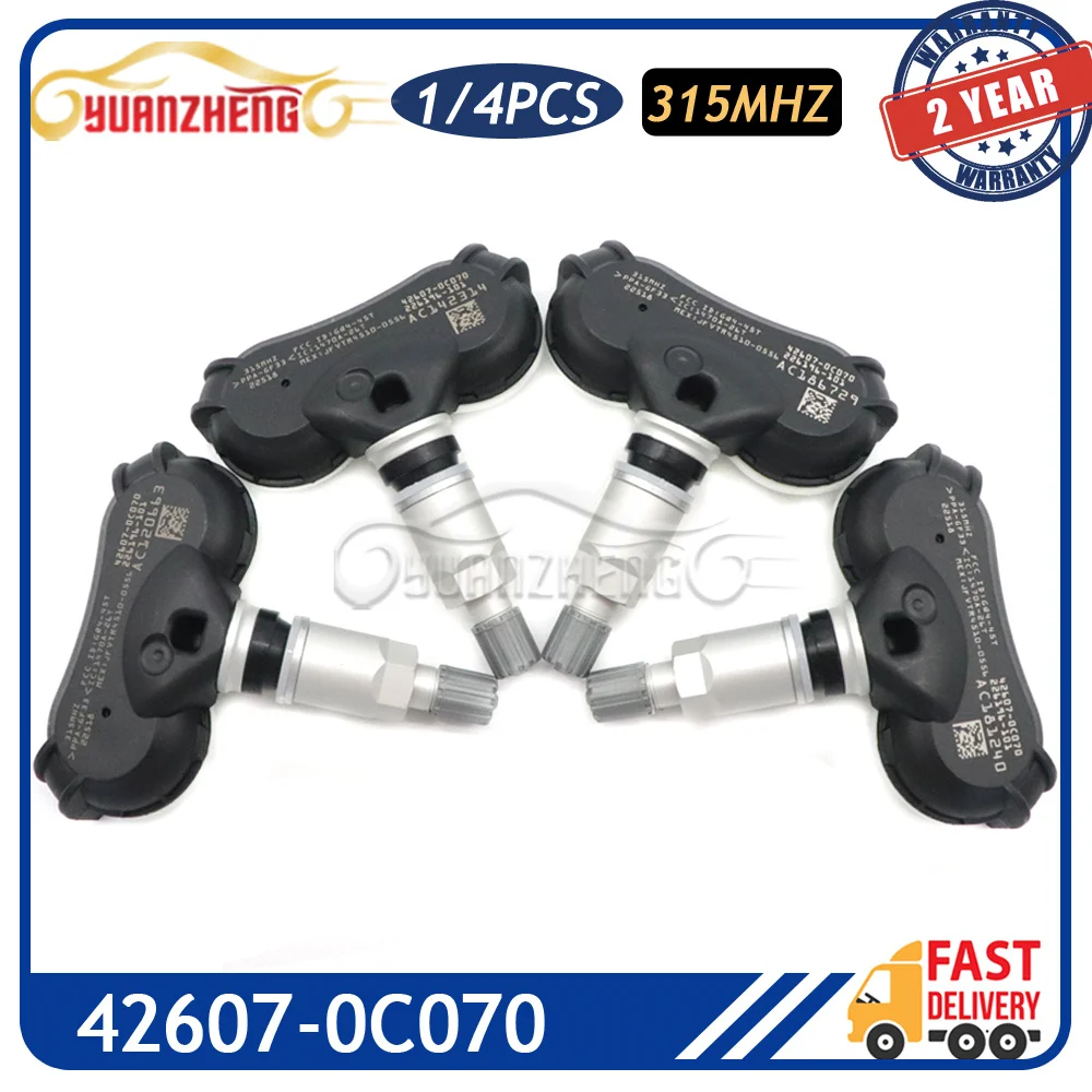 Tpms tire pressure monitor sensor 42607 0c070 fit for toyota sequoia