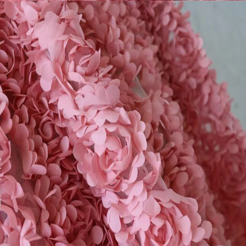PATIKIL 2,8 Chiffon Fiori, 10pz Rete Tessuto Fiori Cucito Tessuto Applique Fascia Abbellimenti per Fai-da-te Lavorazione Matrimonio Decorazioni, Nero