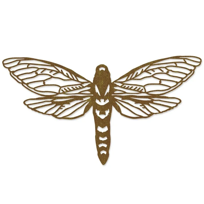 2021 New Animal Insect Dragonfly Metal Cutting Diy Making Pattern Biglietto Di Auguri Di Carta E Scrapbooking No Clear Timbri