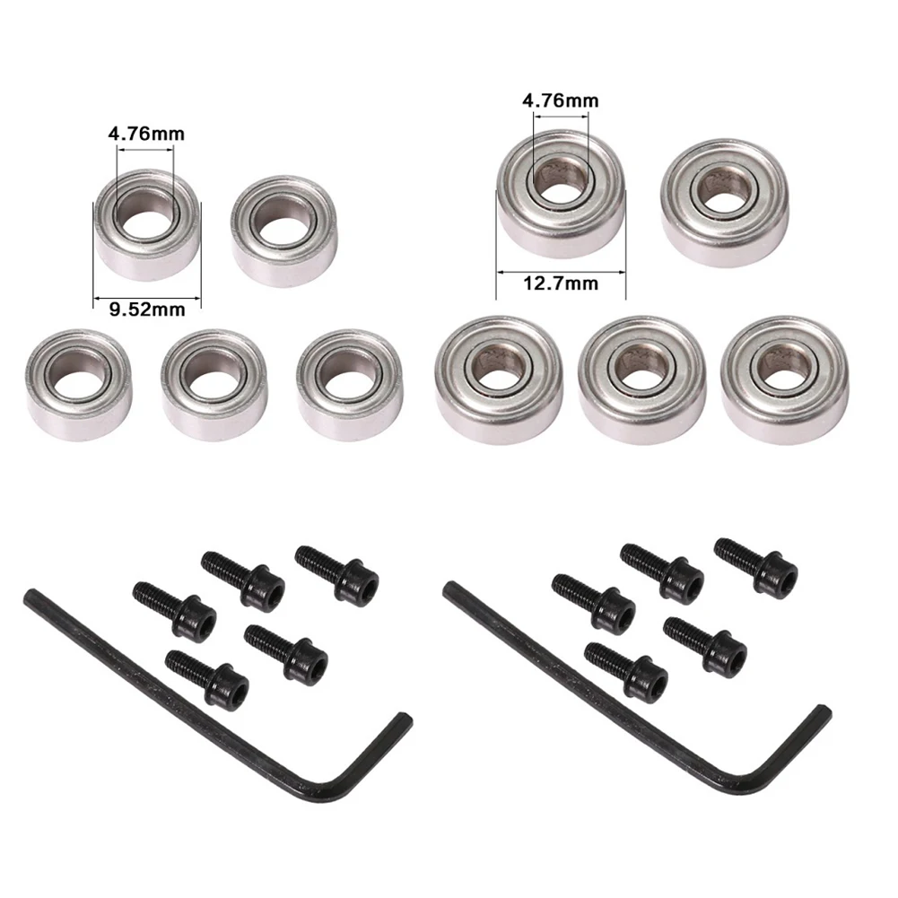 

10Pcs Router Bits Top Mounted Ball Bearings Guide Screw Hex Key Wrench Set For Wood Milling Cutter Repair Hardware Accessory Kit