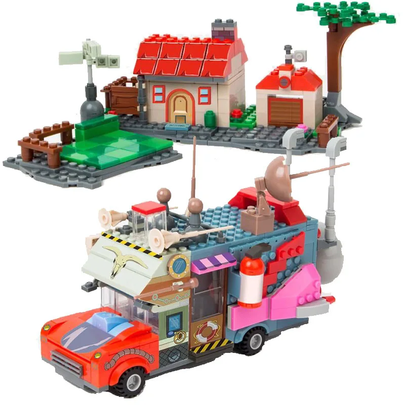 Plants vs. Zombies 2 Its About Time Building Blocks Toys Mysterious Egypt Travel Machine Small Particle PVZ Future Scene Bricks