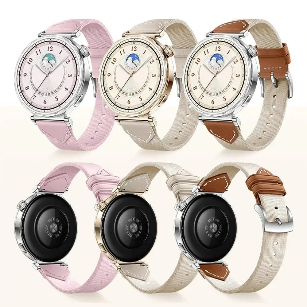 18mm Premium Nylon-Leather Braided Sport Strap Bracelet