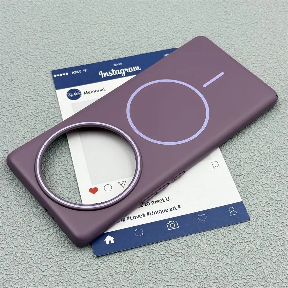 Magnetic PC Skin-Friendly Drop-Proof Phone Back Cover with Simple and Durable Design