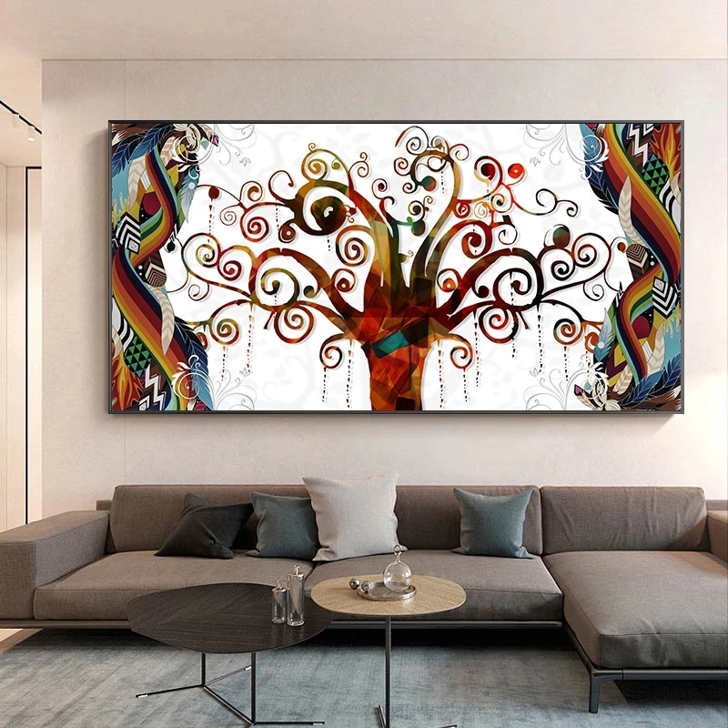 

Famous Tree of Life Canvas Painting Scandinavian Style Posters and Prints Abstract Art Wall Pictures Living Room Home Decoration