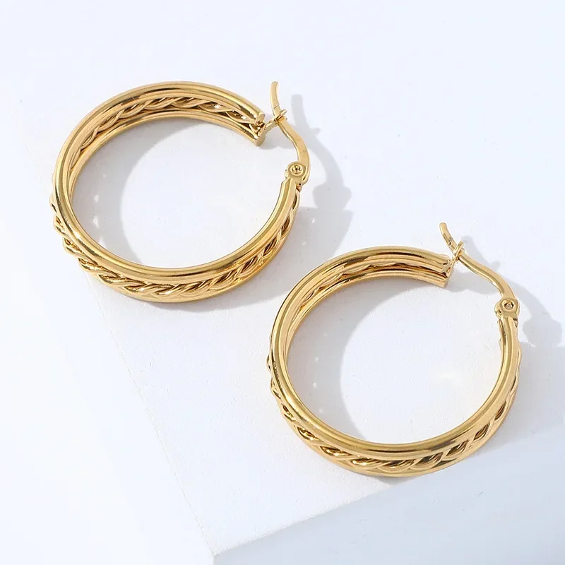 

Fashion Minimalism Earrings Trendy Temperamental Minority Design Ins Hoop Earrings Women Party Jewelry