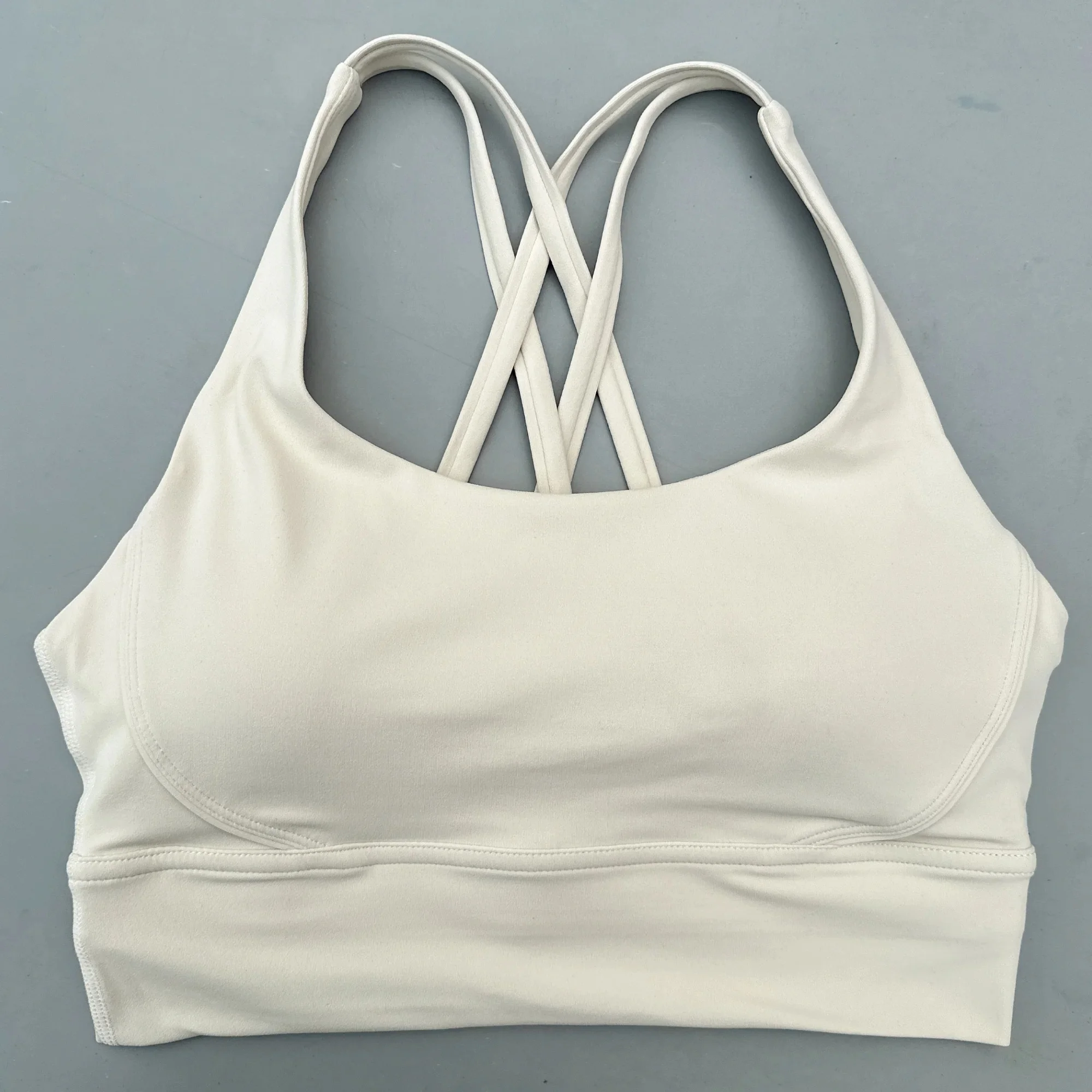 Solid Color Women Cross Fitness sport Bra soft high strength Tight Top Comprehensive Training Gym Yoga Underwear With Chest Pad