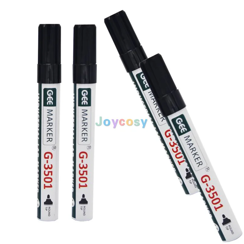 6개/몫 Geemarker G-3501 알코올 실험실 마커 - 속건성, 방수 산업용 마킹 펜, 친환경 및 퇴색 방지