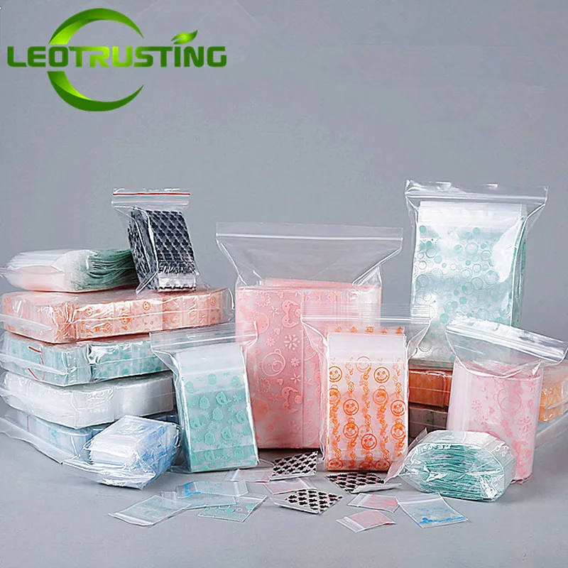Sacchettini Trasparenti Guangyuan 100 Piccoli Sacchetti Di
