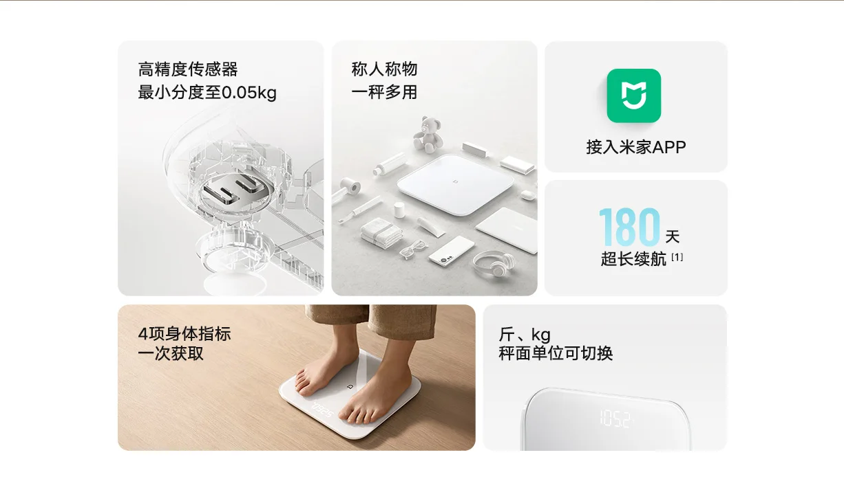 Xiaomi Mijia Multifunctional Smart Scale S200 description image 2
