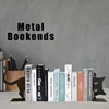 Metal Bookends Cute Black Cat Bookends Bookends For Shelves School Office Library Book Desktop Organizer Bedroom Book Holders 2