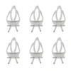 6pcs Bird Cage Accessories Birds Vegetable Clip Food Rack Parrot Clip Bird Thumb Box Bird Fruit Fork Bird Egg Holder Tray 1