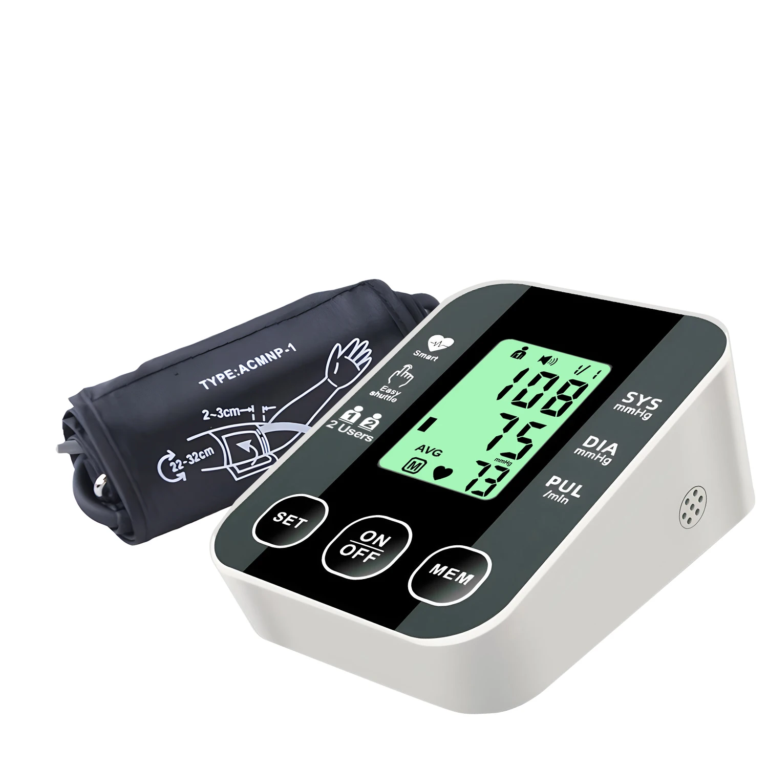 Blood Pressure Monitor Upper Arm Bo Machine Electronic Sphygmomanometer Household Hypertension Meter