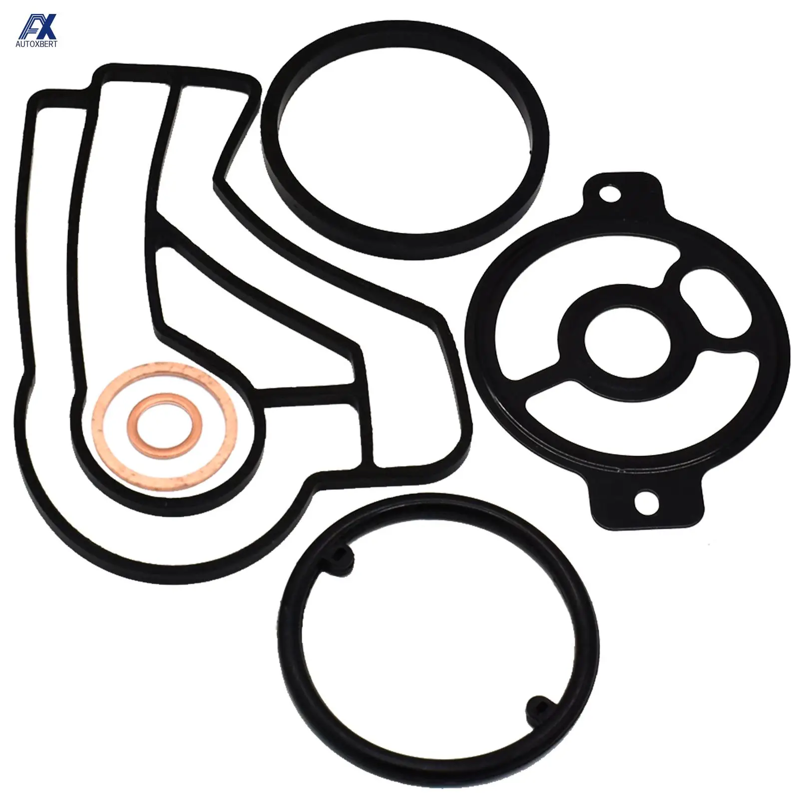 Car Engine Oil Cooler Filter Housing Seal Gasket Repair kit For VW