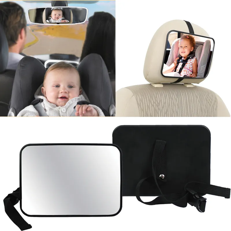 Baby Back Seat Safety Mirror for Car Headrest, Rear Seat Child