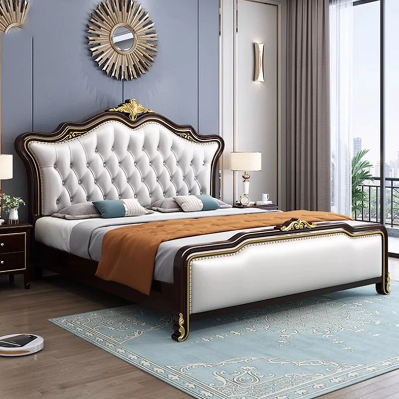 

Queen Double Bed Luxury Modular Modern Girl Twin Double Bed Aesthetic Sleeping Cabeceira De Cama Box Casal Bedroom Furniture