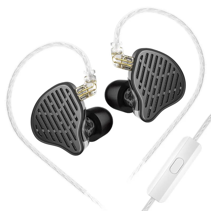 

KZ X HBB PR2 Best In Ear HIFI IEMs Earphones Planar Magnetic Driver Metal Bass Monitor Wired Headphones with Silver-Plated Cable