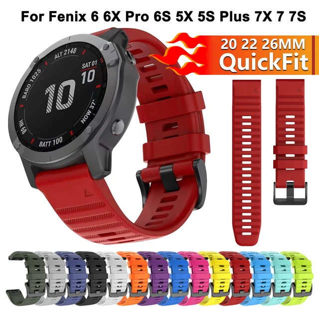 Bracelet for Garmin fenix 6X Pro 6 6S Smart watch Band 20 22 26mm QuickFit  Strap for fenix 7X 7 7S 5X 5S Plus 5 945 935 3HR D2 - AliExpress