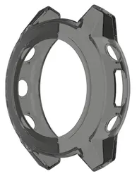Premium Soft Silicone Shockproof Protective Smartwatch Case Cover - Descent G2 G1 (Black)