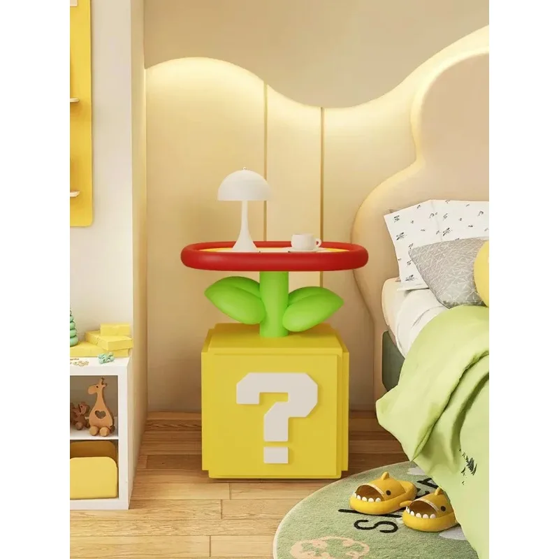 Living Room Coffee Table,Children's Creative Sofa Side Table, Cartoon Home Bedroom Bedside Table, Simple Storage Rack