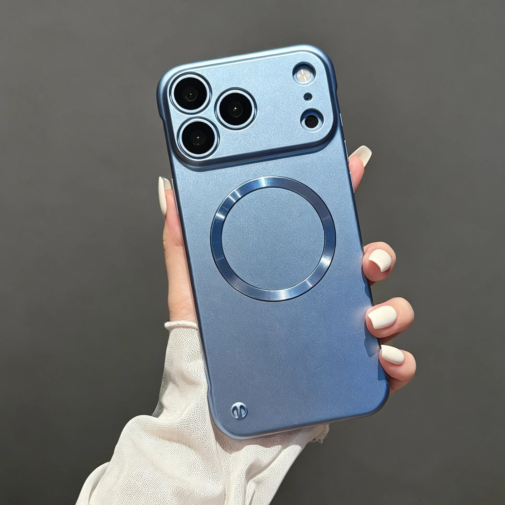 Enhanced Metal Color Frameless Charge Case - AG Matte Hard Slim Cover