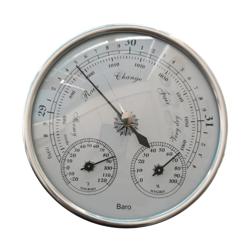 

3 in 1 Thermometer Barometer Hygrometer Accurate Wall Mounted Meter 40JE