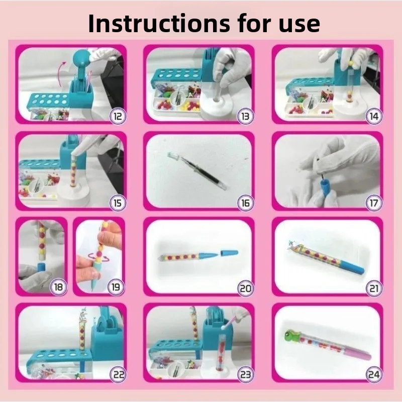 Set Studio Creativo per Penne Fai-da-Te per Bambini - Kit Educativo per Realizzare Penne Personalizzate con Decorazioni, Kit Artigianale per la Creatività - immagine 6