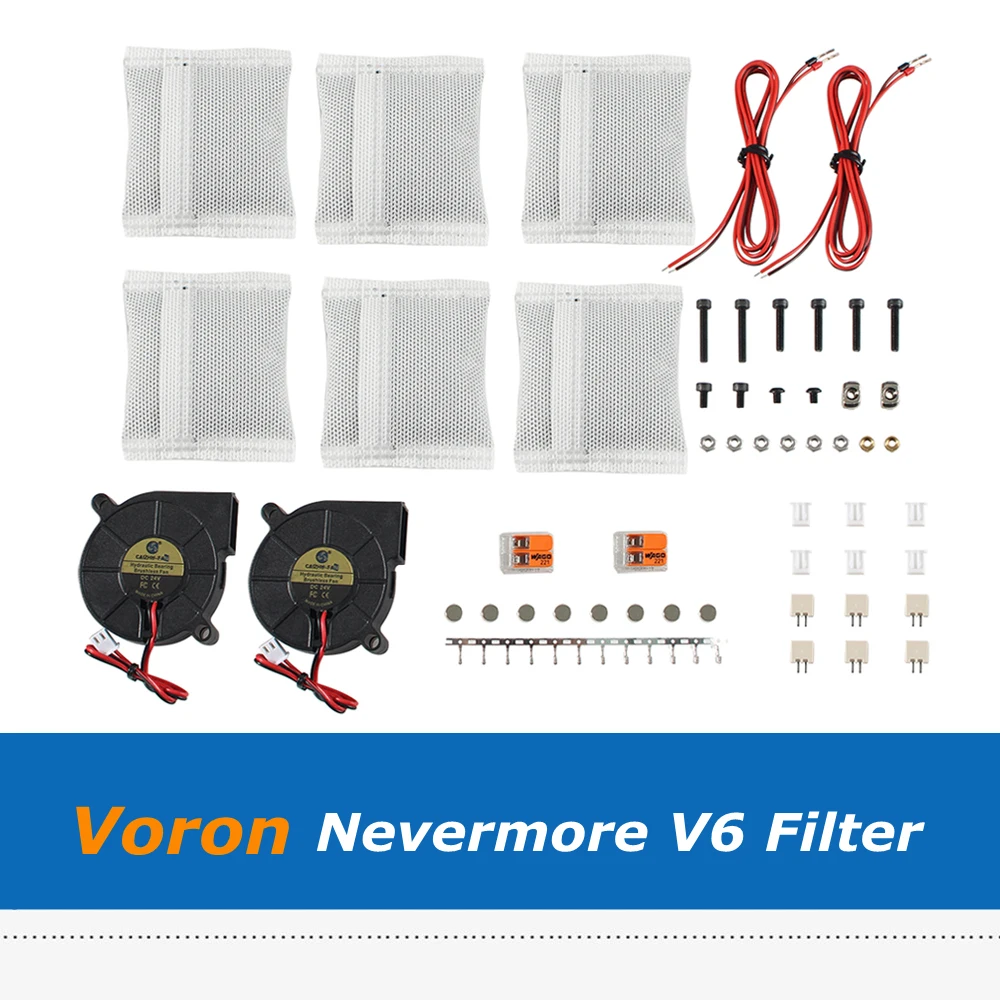 VoronNevermoreV6AirPurifierActivatedCarbonFiltersSetForVoron
