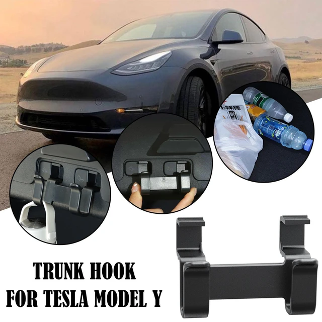 For Tesla Model Y Car Rear Trunk Hook Front Trunk Hook Holding Clips Trunk  Grocery Bag Holder Hook Car Interior Accessories - AliExpress