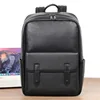 High Quality Genuine Leather Men's Backpack Large Capacity Laptop Bag School Backpack Male Shoulder Bag Leather Travel Backpacks 3