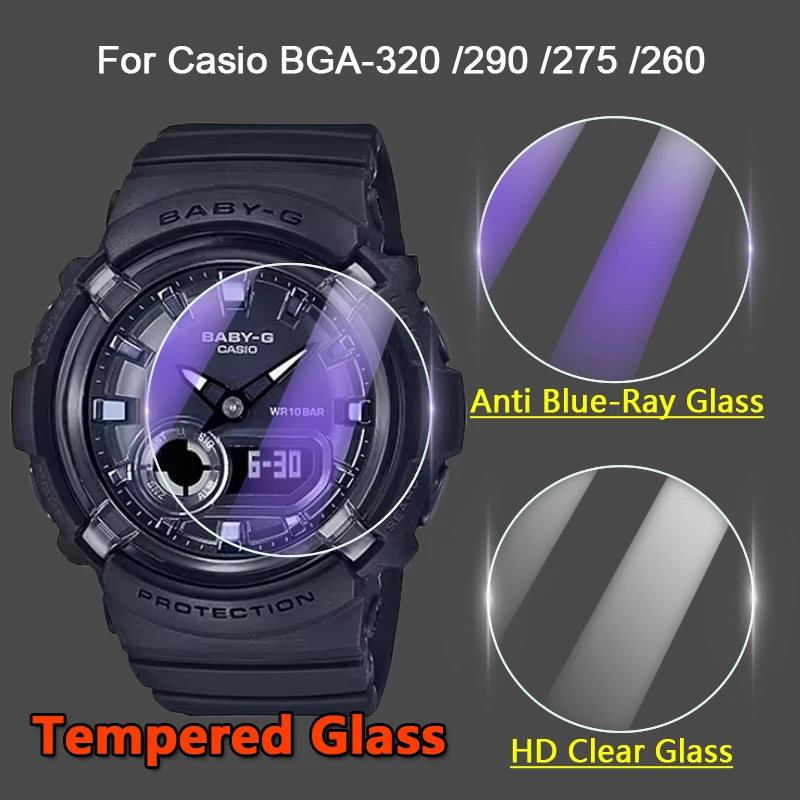 Pellicola Salvaschermo 5 Pezzi Per Casio Bga-320 Bga 310 290 280 275 270 265 Smartwatch 9H Pellicola In Vetro Temperato Ultra Trasparente/Anti Raggi B