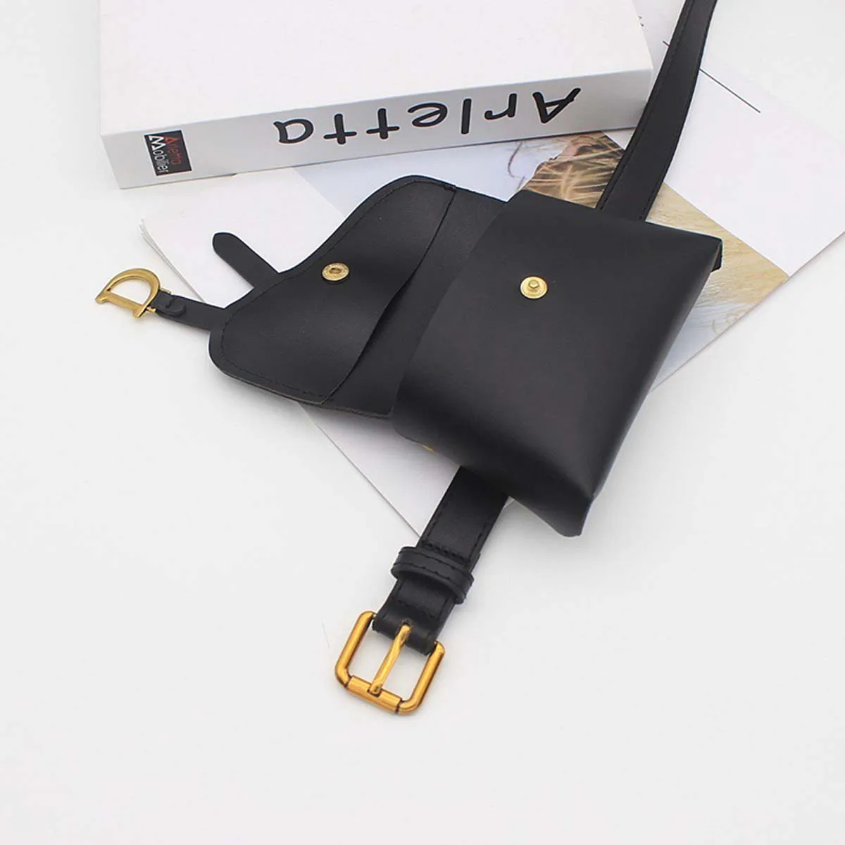 Top seller Fashion Waist Packs Top PU Leather Fanny Bag for Phone Pouch Leather Bags Fanny Pack Female Travel Waist Bag