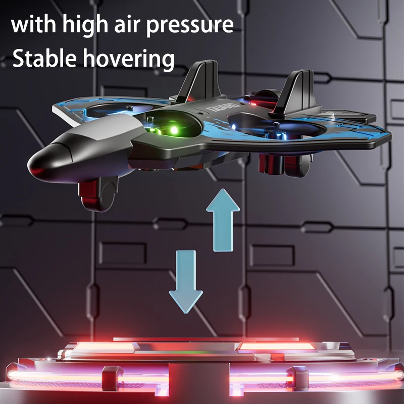 원격 조종 항공기 EPP 폼 스턴트 글라이더 LED 발광 전투기 모델 낙하 방지 전동 장난감 소년 생일 선물