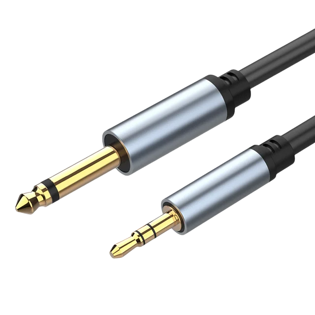 6.5 to 3.5 Jack Aux Cable Adapter for Speaker Guitar Amplifier TRS Audio  Cable Jack 3.5mm to 6.5mm Audio Cable Auxiliar