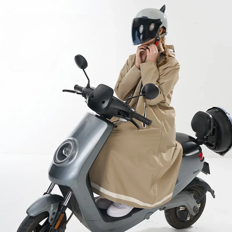 Electric Vehicle Raincoat Long Full-body Rainstorm Poncho Takeaway Rider Female One-piece Male Raincoat Battery Vehicle