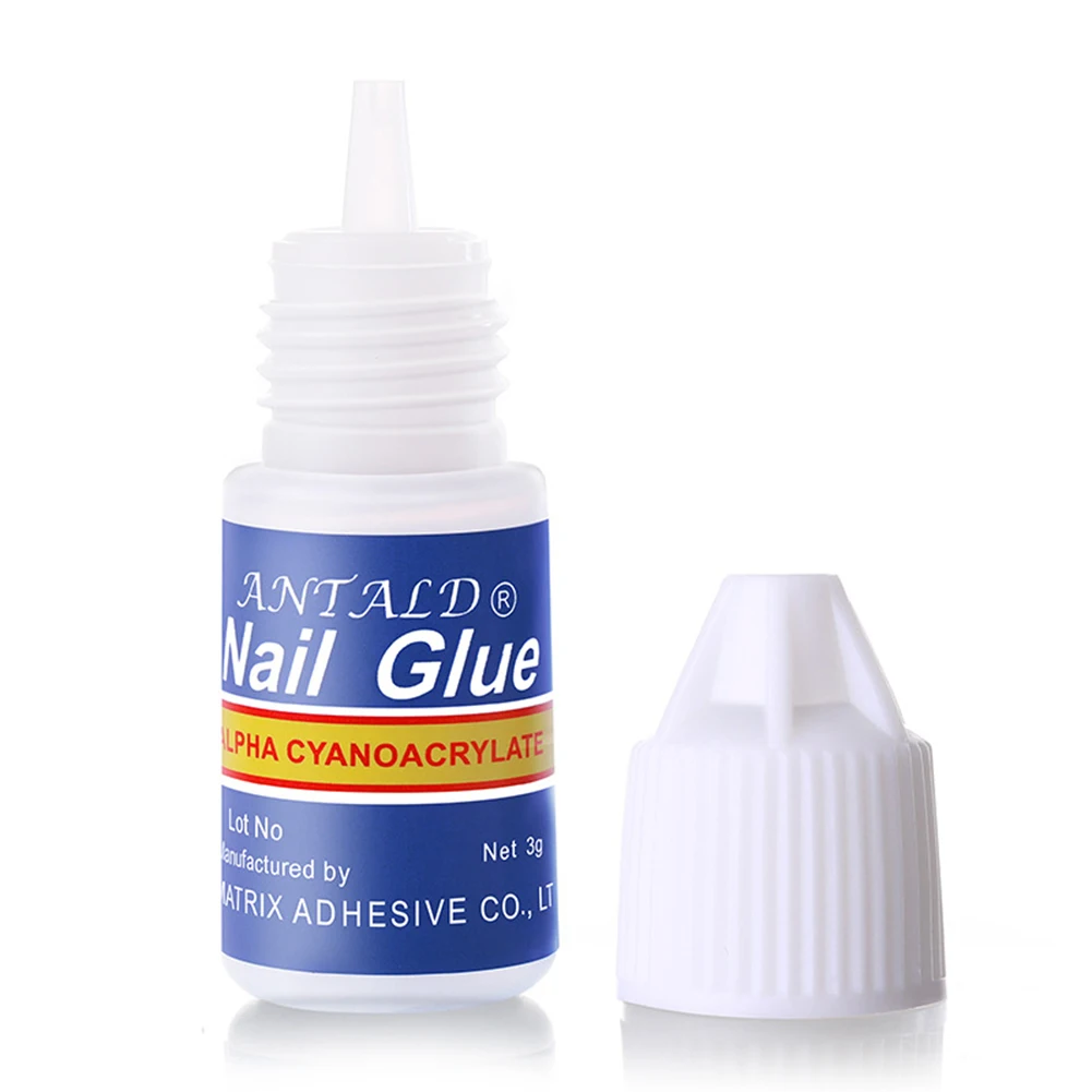 

10 Pcs Nail Glue for UV Acrylic Rhinestones Stickers False Tips Nails Decoration Nail Salon Nail Art School Nail Art Home Use